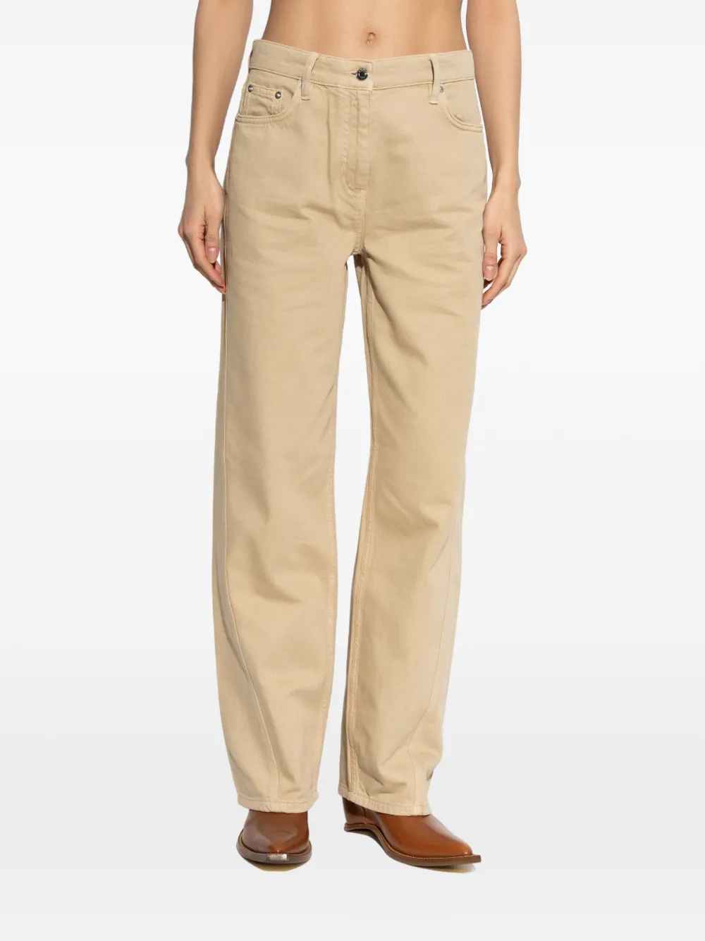 IRO Priam straight broek Beige