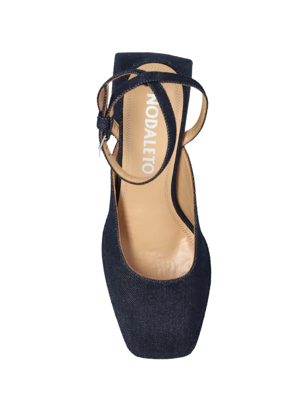Nodaleto Denim pumps met plateauzool Blauw