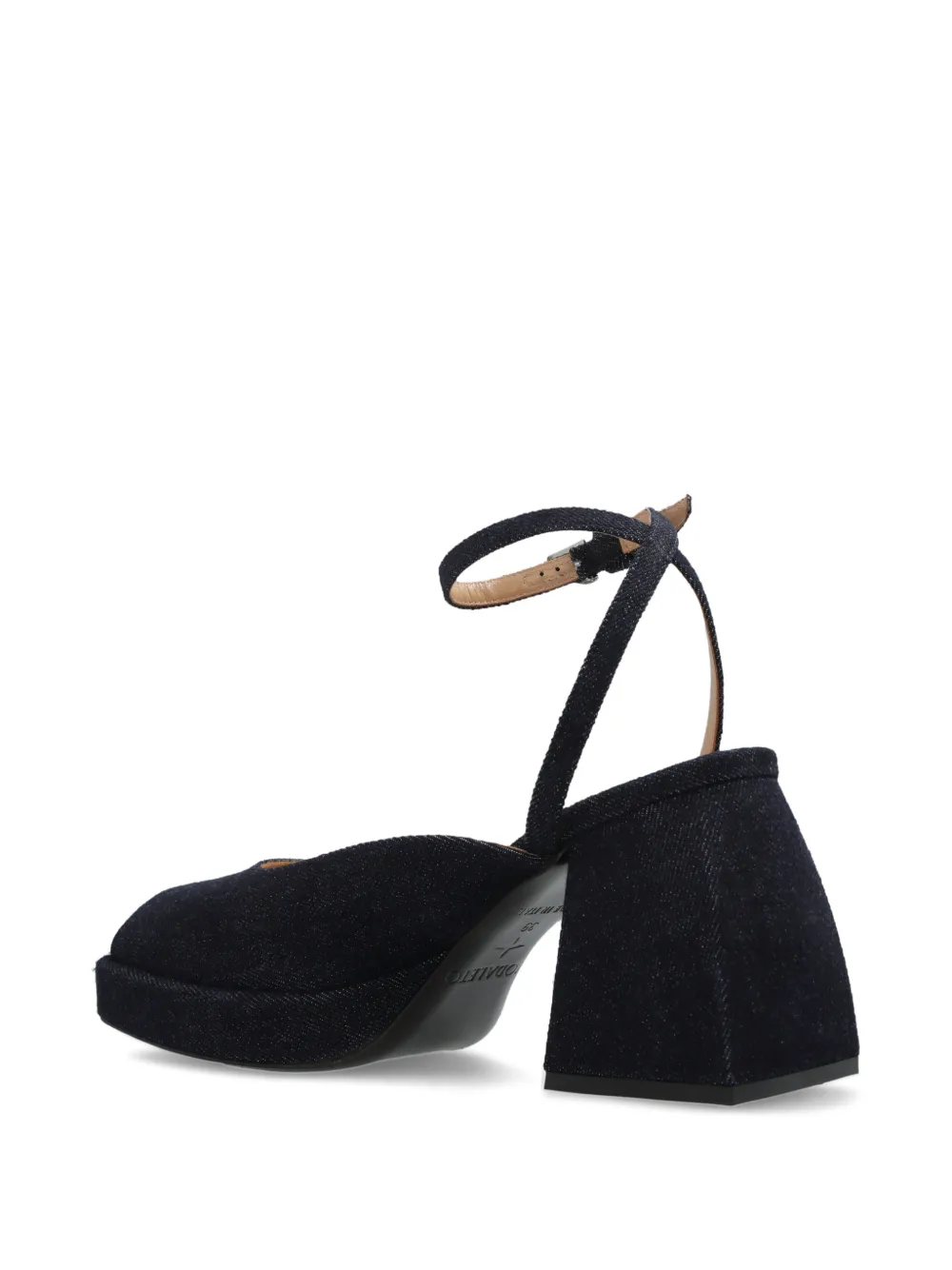 Nodaleto Denim pumps met plateauzool Blauw