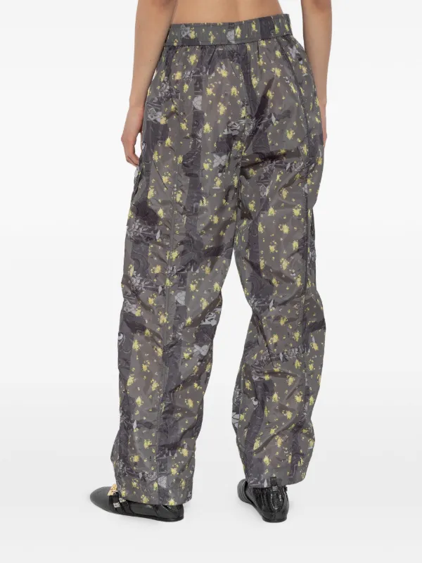 GANNI フローラル カーゴパンツ | グレー | FARFETCH JP