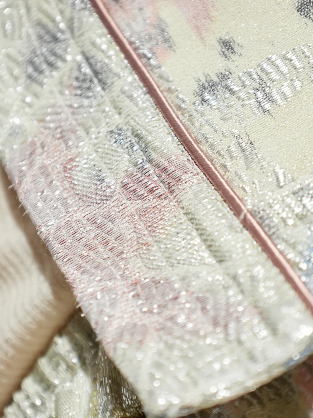Forte Mouwloos gilet met bloemenprint Beige