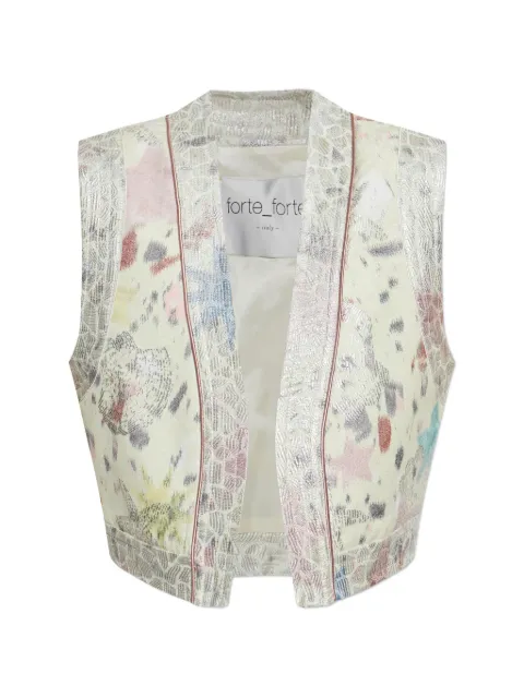 Forte Forte floral-print sleeveless waistcoat