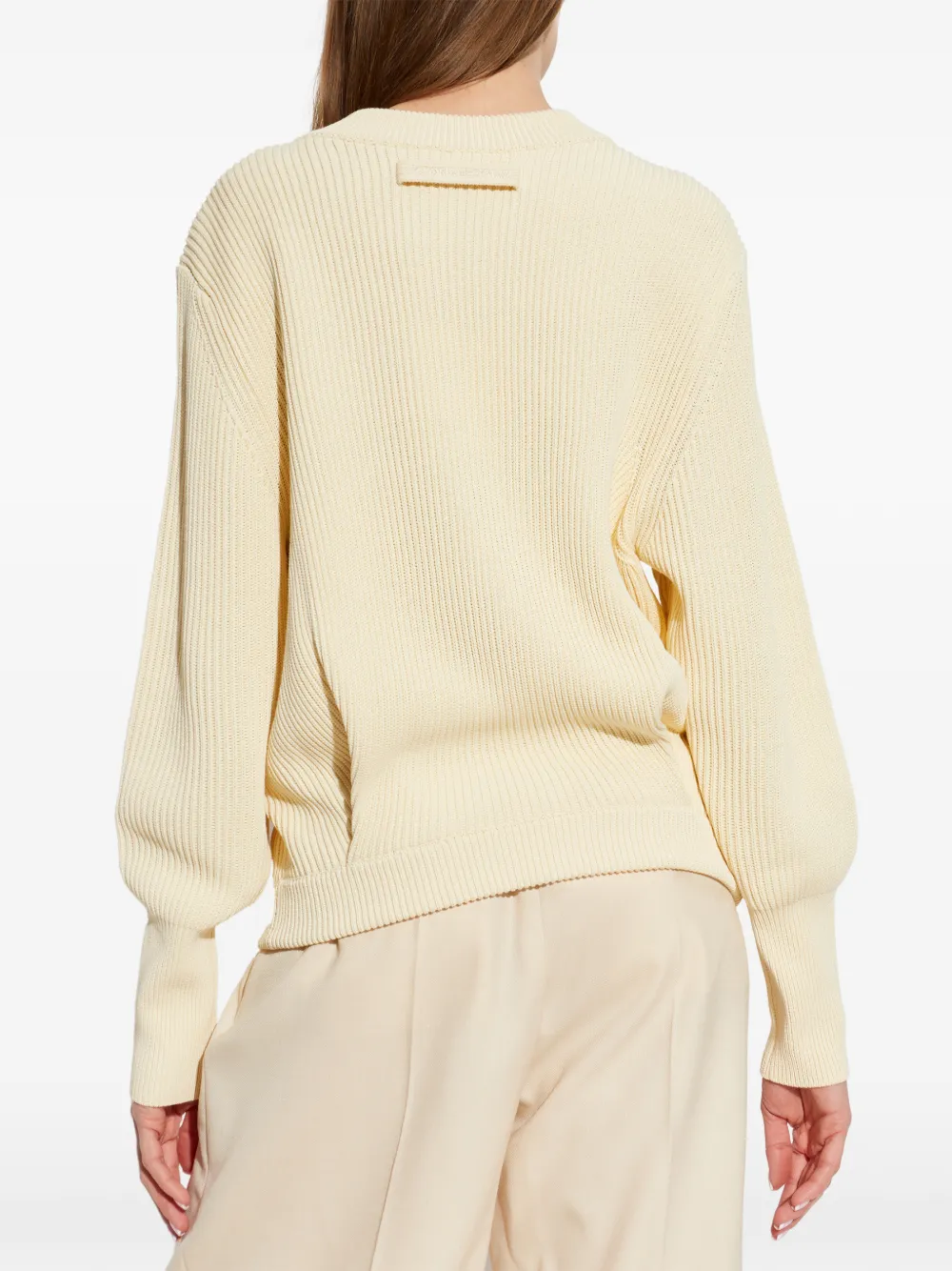Victoria Beckham Ruimvallende trui Beige