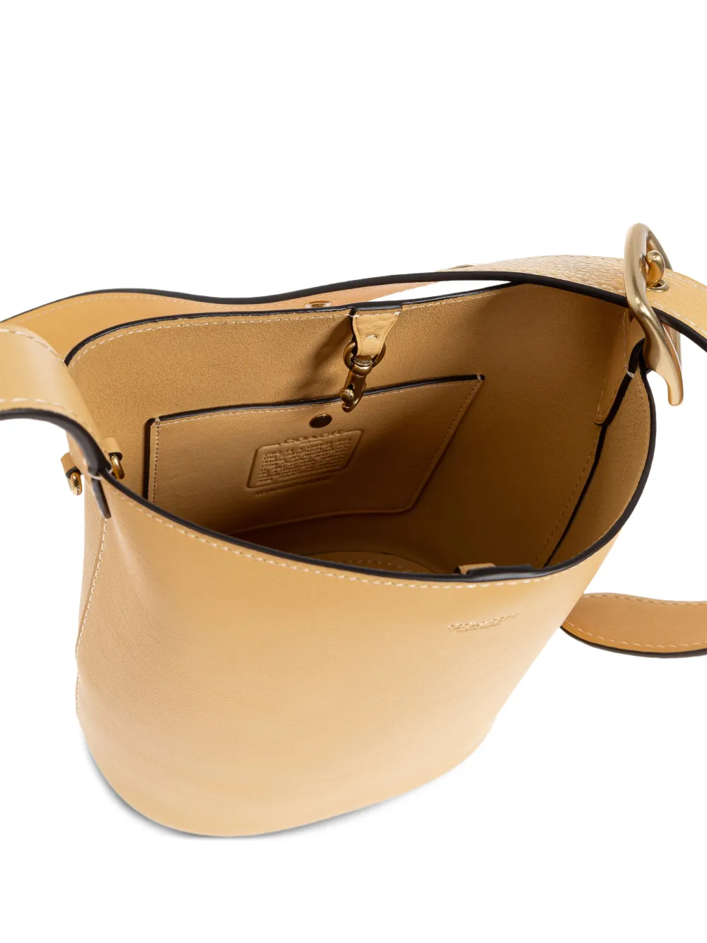 Coach Bleecker leren bucket-tas Beige