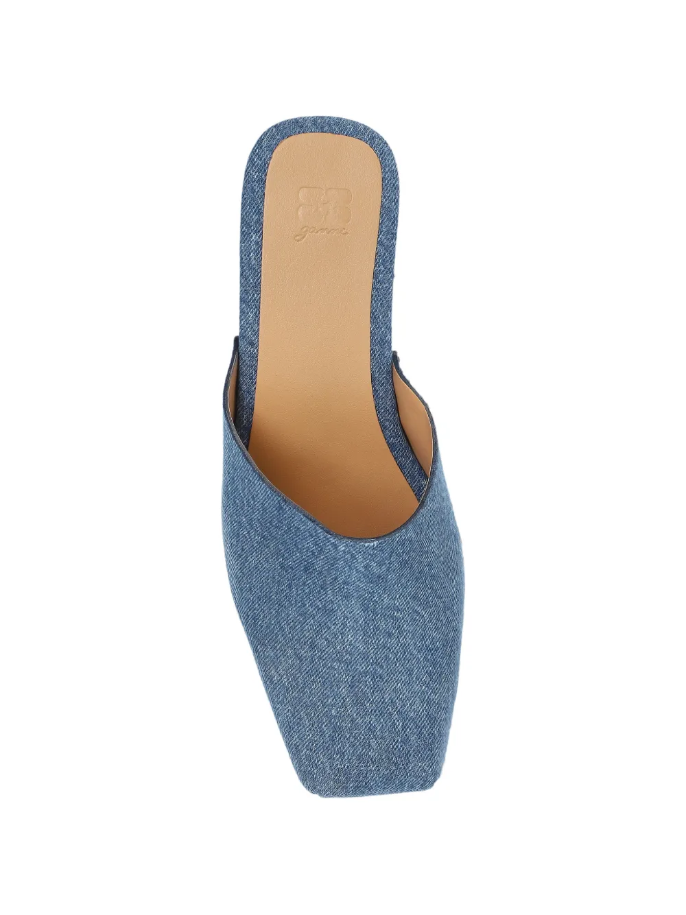 GANNI studded mules Blauw