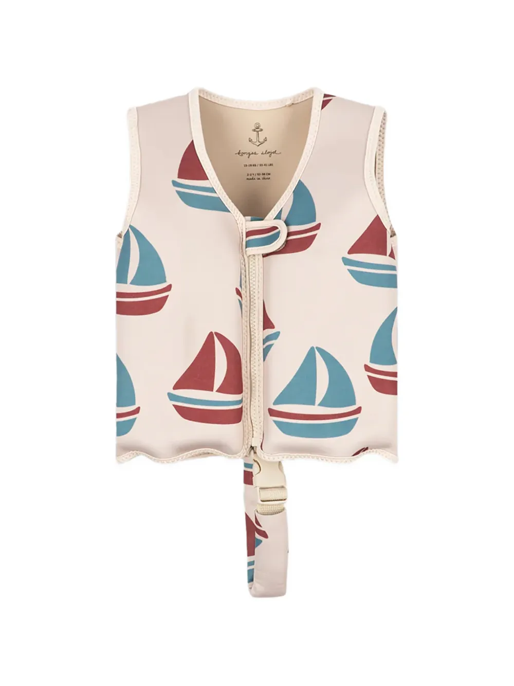 Konges Sløjd Ellis boat-print swimsuit - Toni neutri