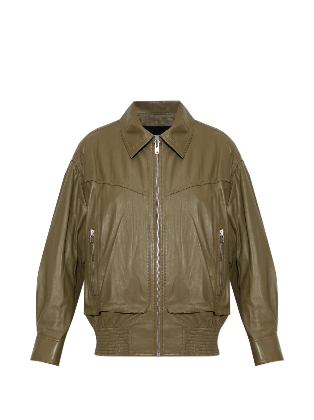 IRO Elif leather jacket - Verde