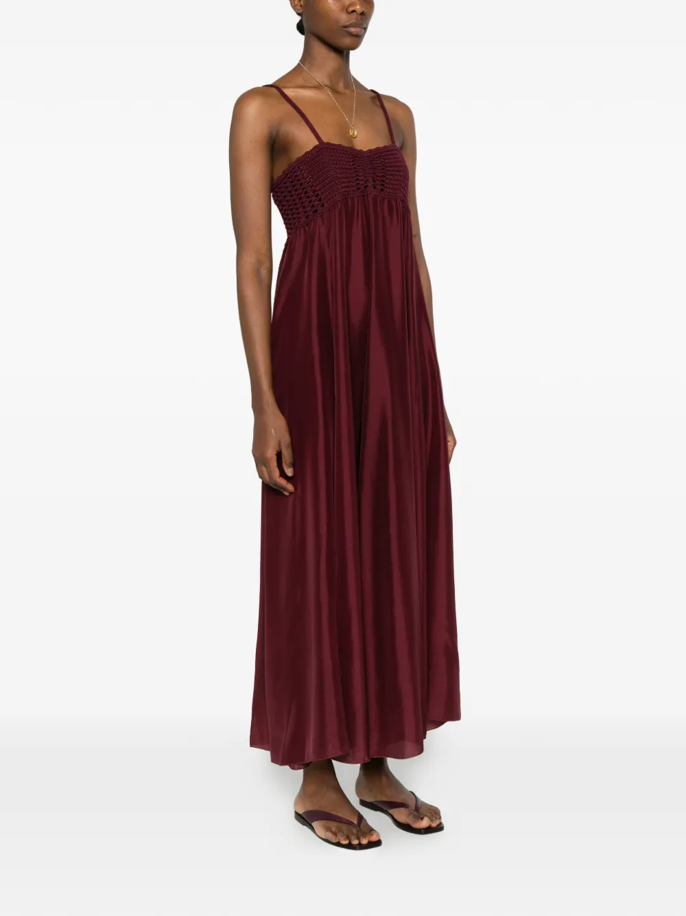  Forte Forte Sleeveless Midi Dress - Red 