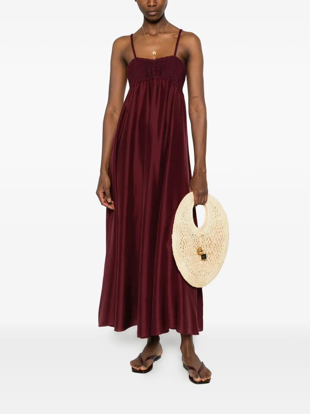  Forte Forte Sleeveless Midi Dress - Red 