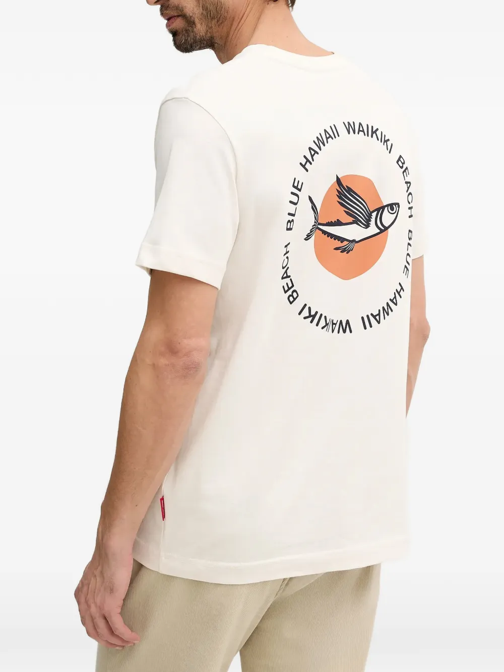 Joop! Aukai T-shirt met grafische print Beige