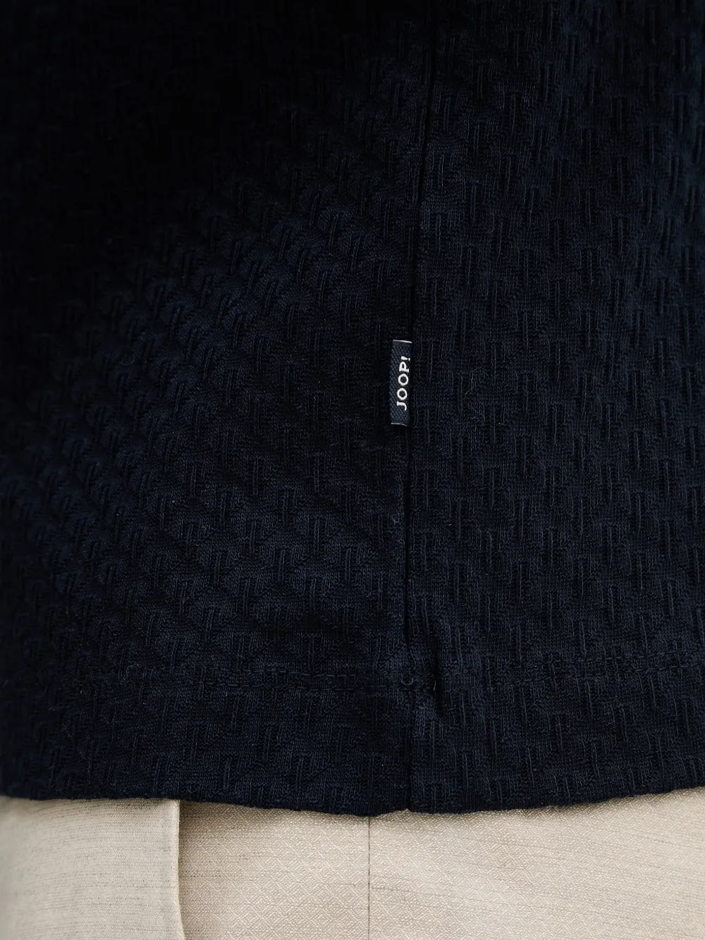 Joop! Getextureerd T-shirt Blauw