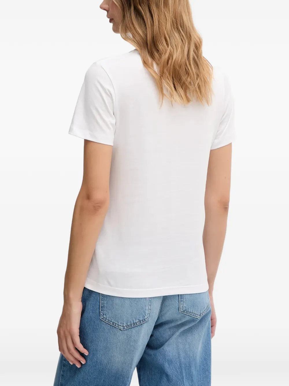 Joop! T-shirt met print Wit