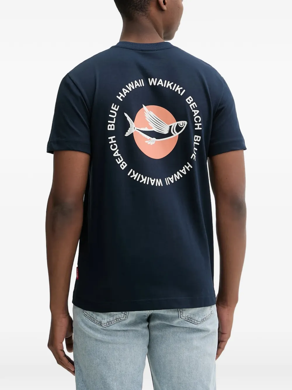 Joop! T-shirt met print Blauw