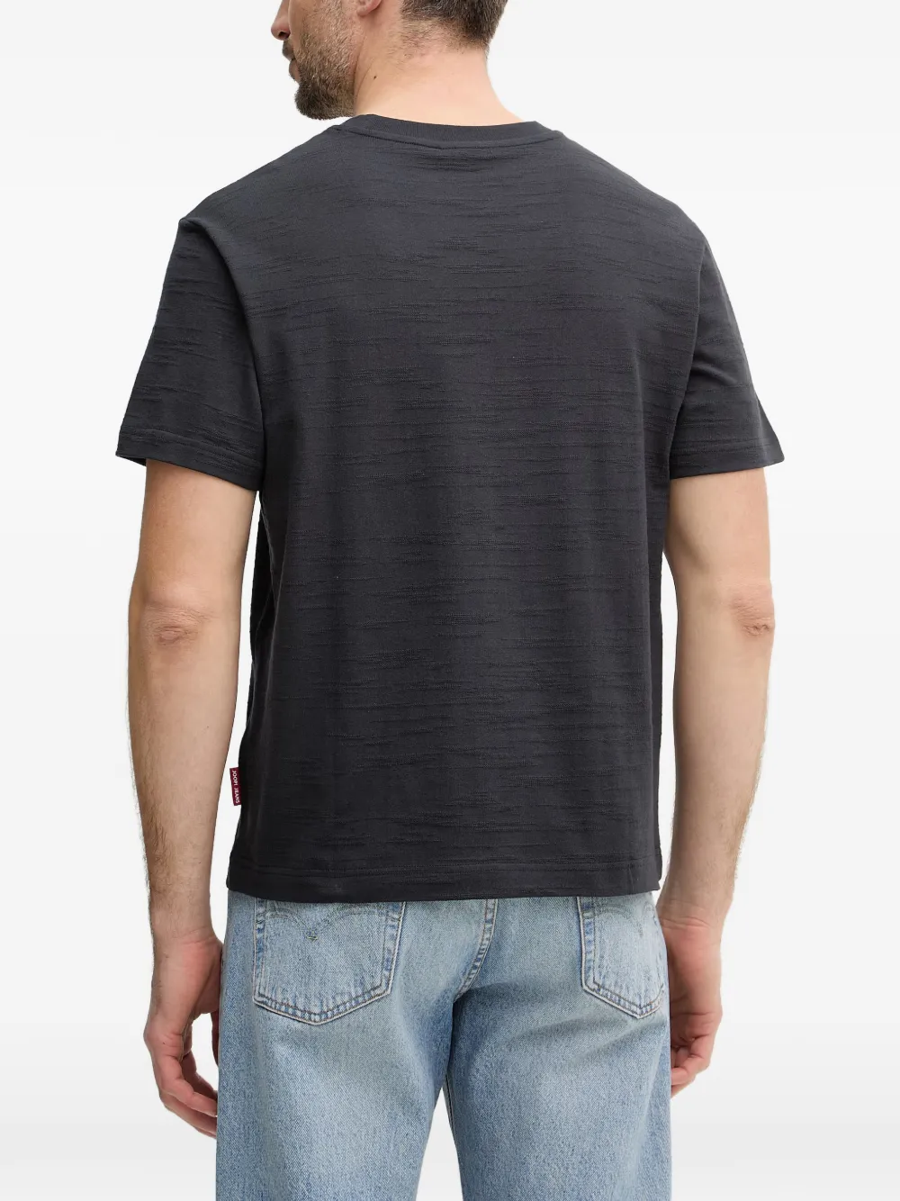 Joop! T-shirt met slub-textuur Grijs