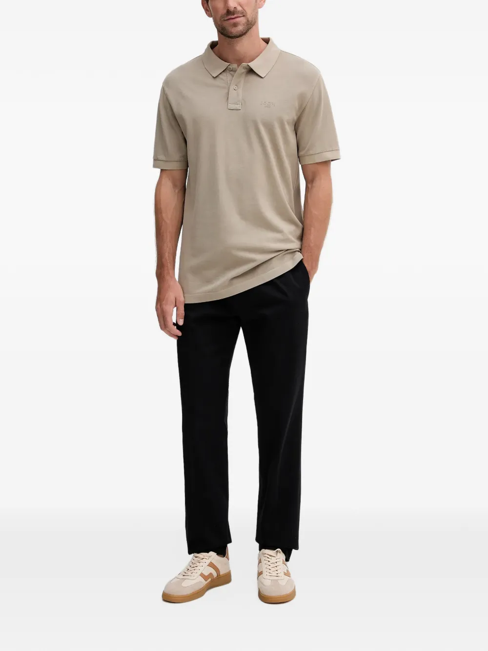 Joop! Ambrosian poloshirt met korte mouwen Beige