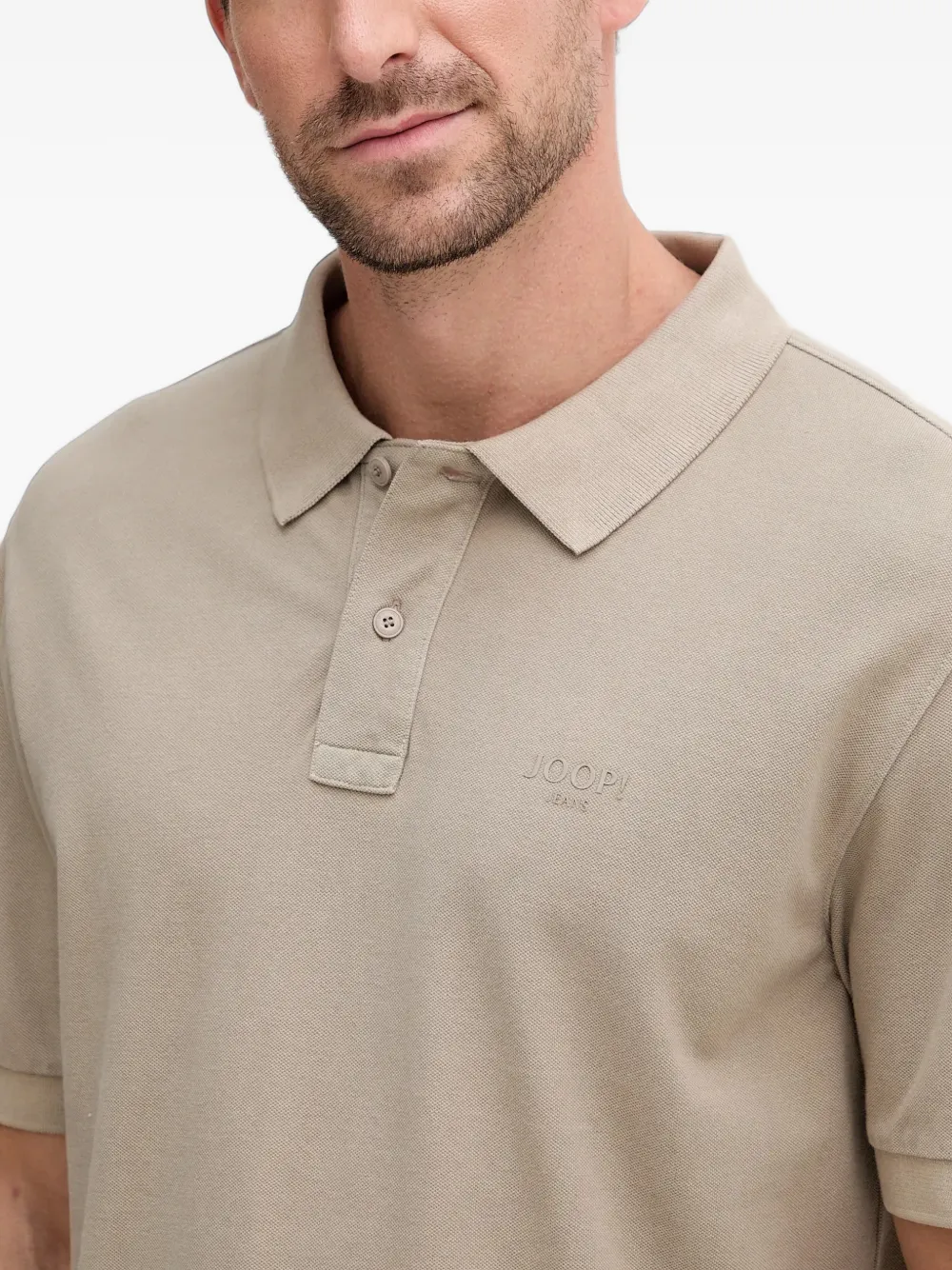 Joop! Ambrosian poloshirt met korte mouwen Beige