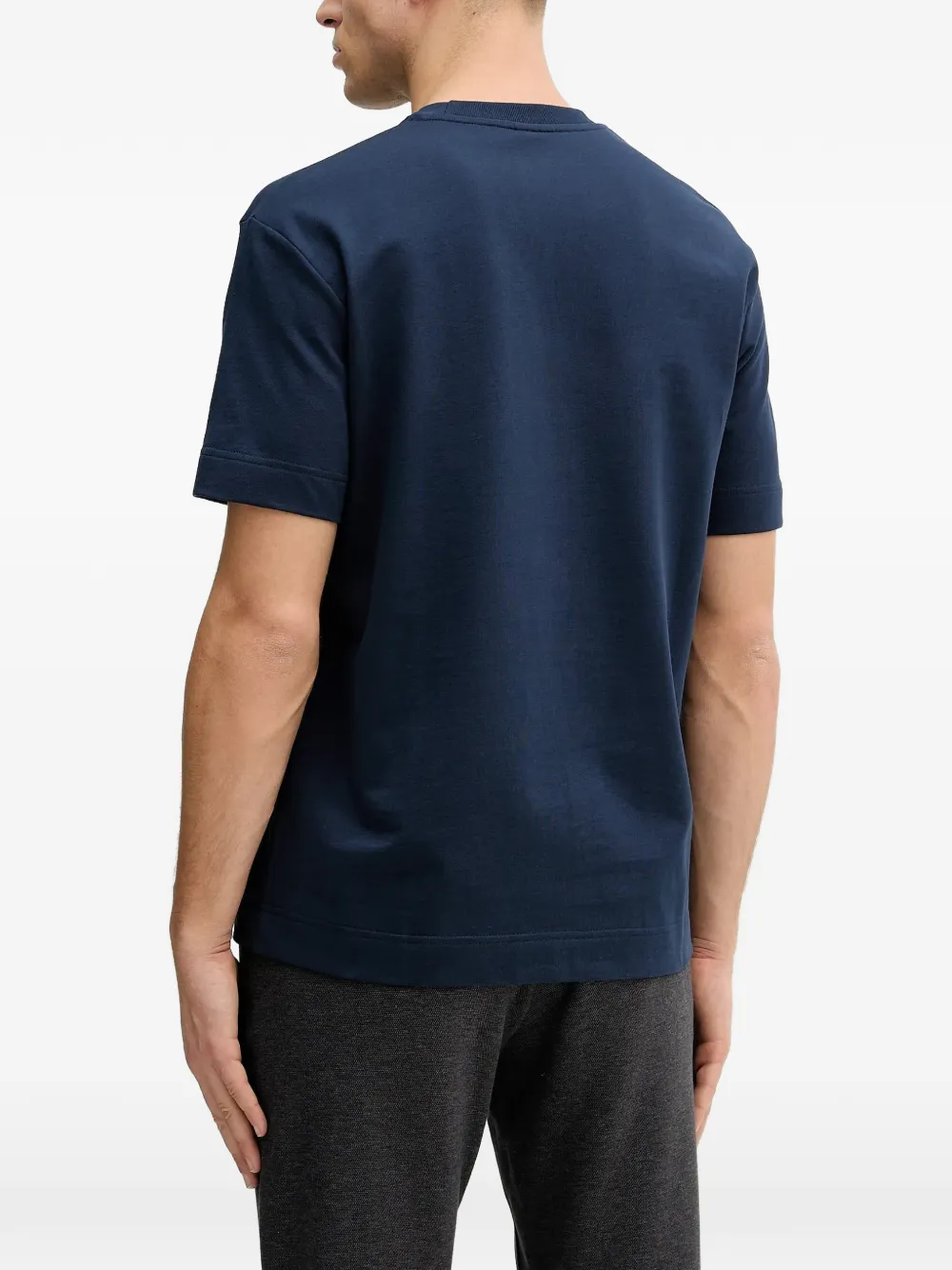 Joop! Achilleas T-shirt met logo-plakkaat Blauw