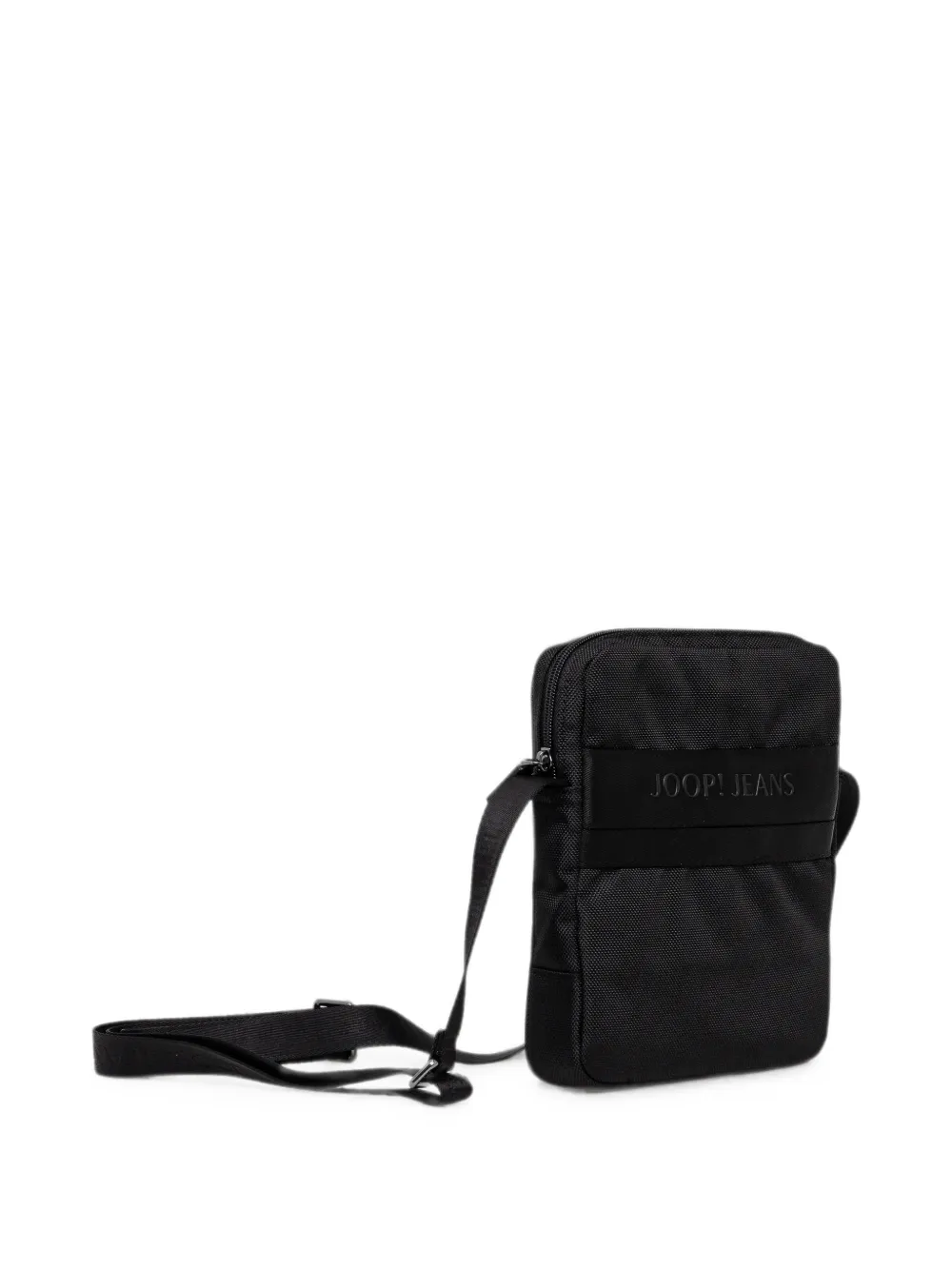 Joop! Modica Milo heuptas met logo-patch en rits Zwart