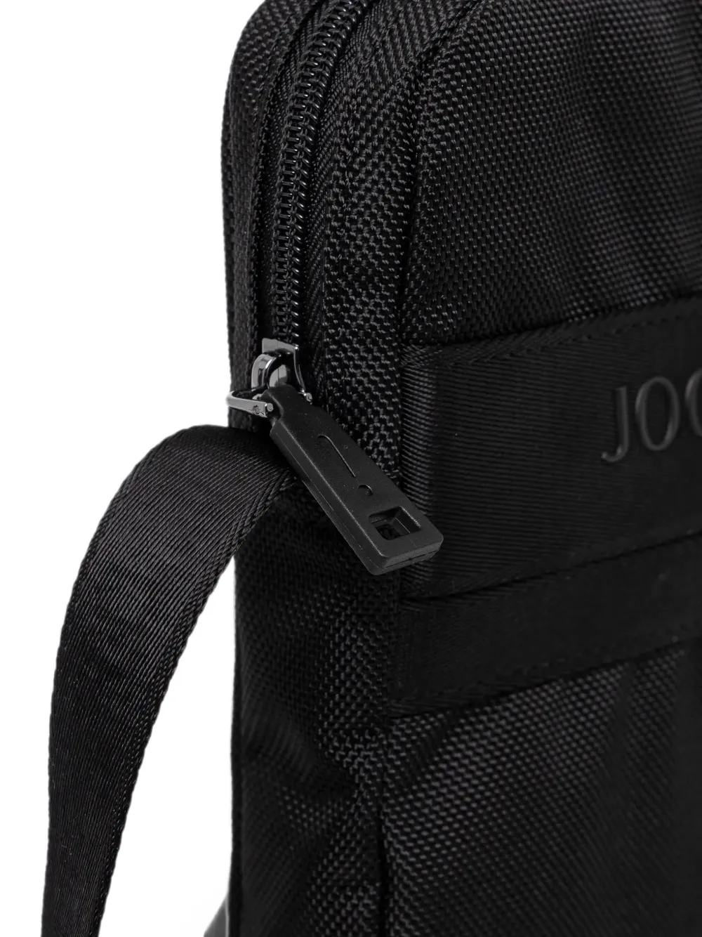 Joop! Modica Milo heuptas met logo-patch en rits Zwart