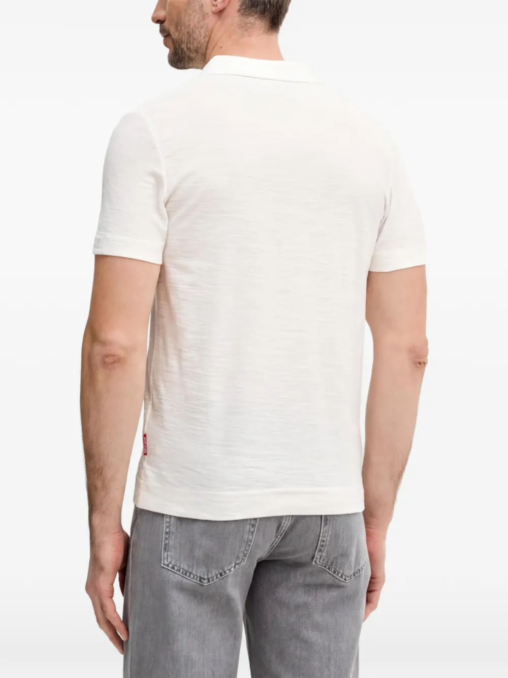 Joop! Poloshirt met kraag en knopen Beige