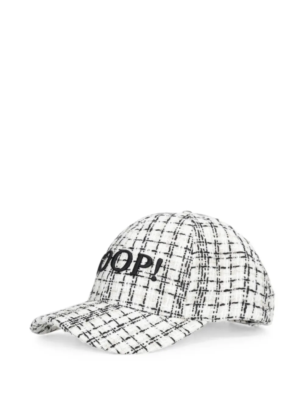 Joop! Cappello con stampa a quadri - Bianco