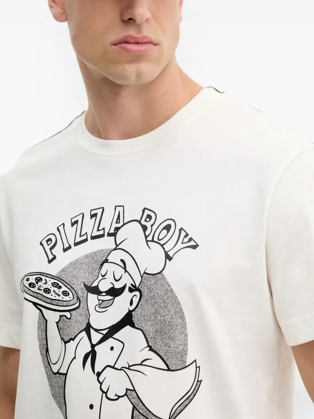 Joop! Alroy T-shirt met grafische print Beige