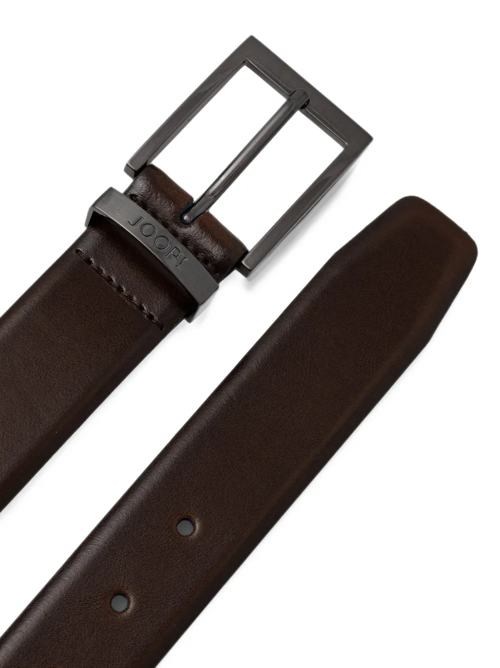 Joop! Riem met logodetail Bruin