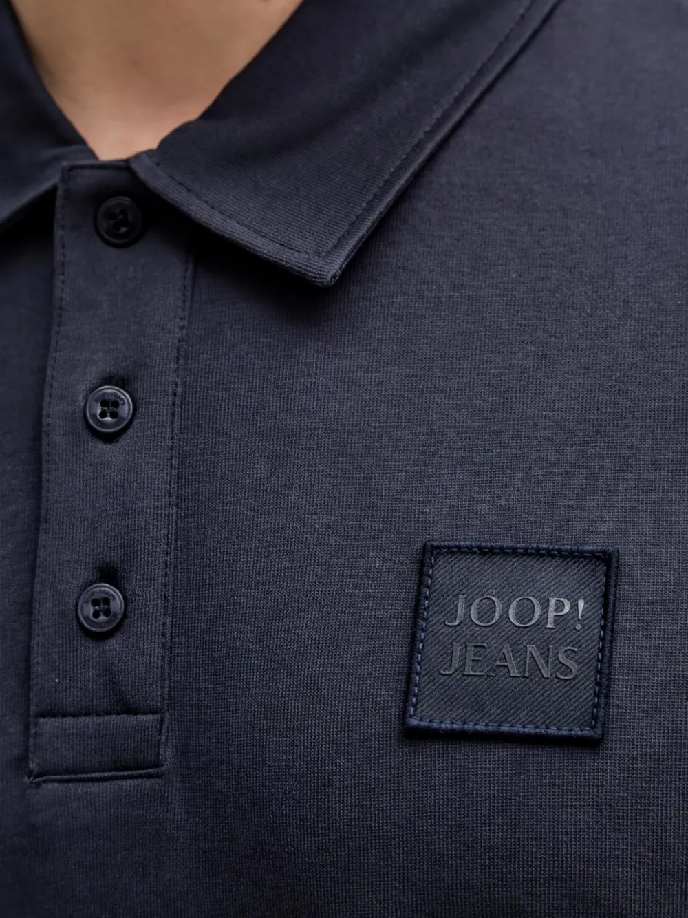 Joop! Poloshirt met logo-applicatie Blauw