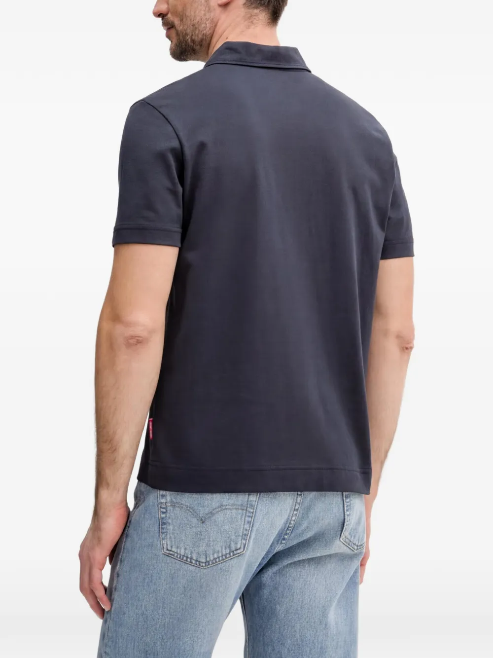 Joop! Poloshirt met logo-applicatie Blauw