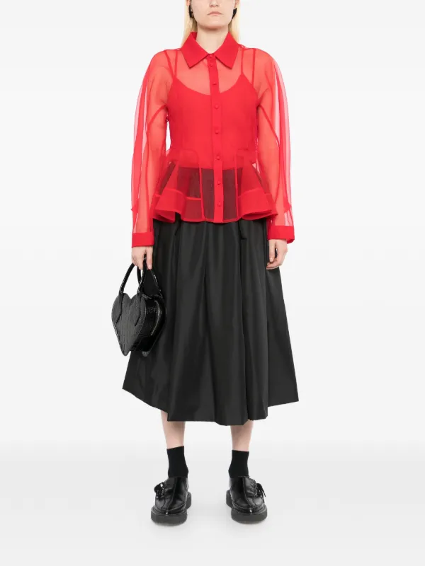 COMME des GARÇONS 異素材ミックス プリーツスカート 公式通販