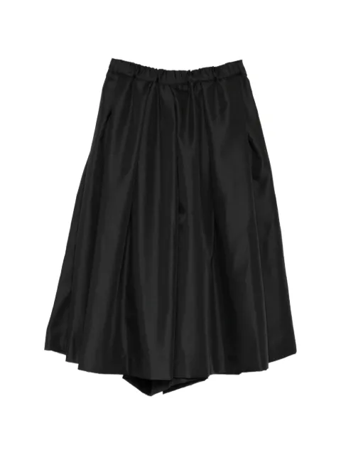 Comme Des Garçons falda midi con diseño plisado