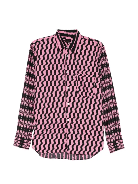 Comme Des Garçons abstract-print long-sleeve shirt