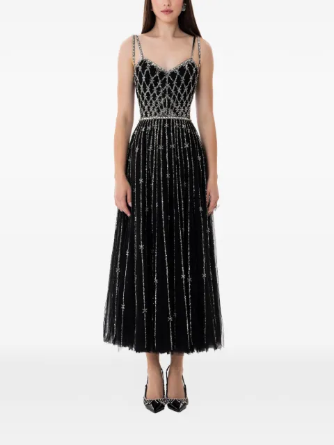 Dina Melwani crystal-embellished midi dress