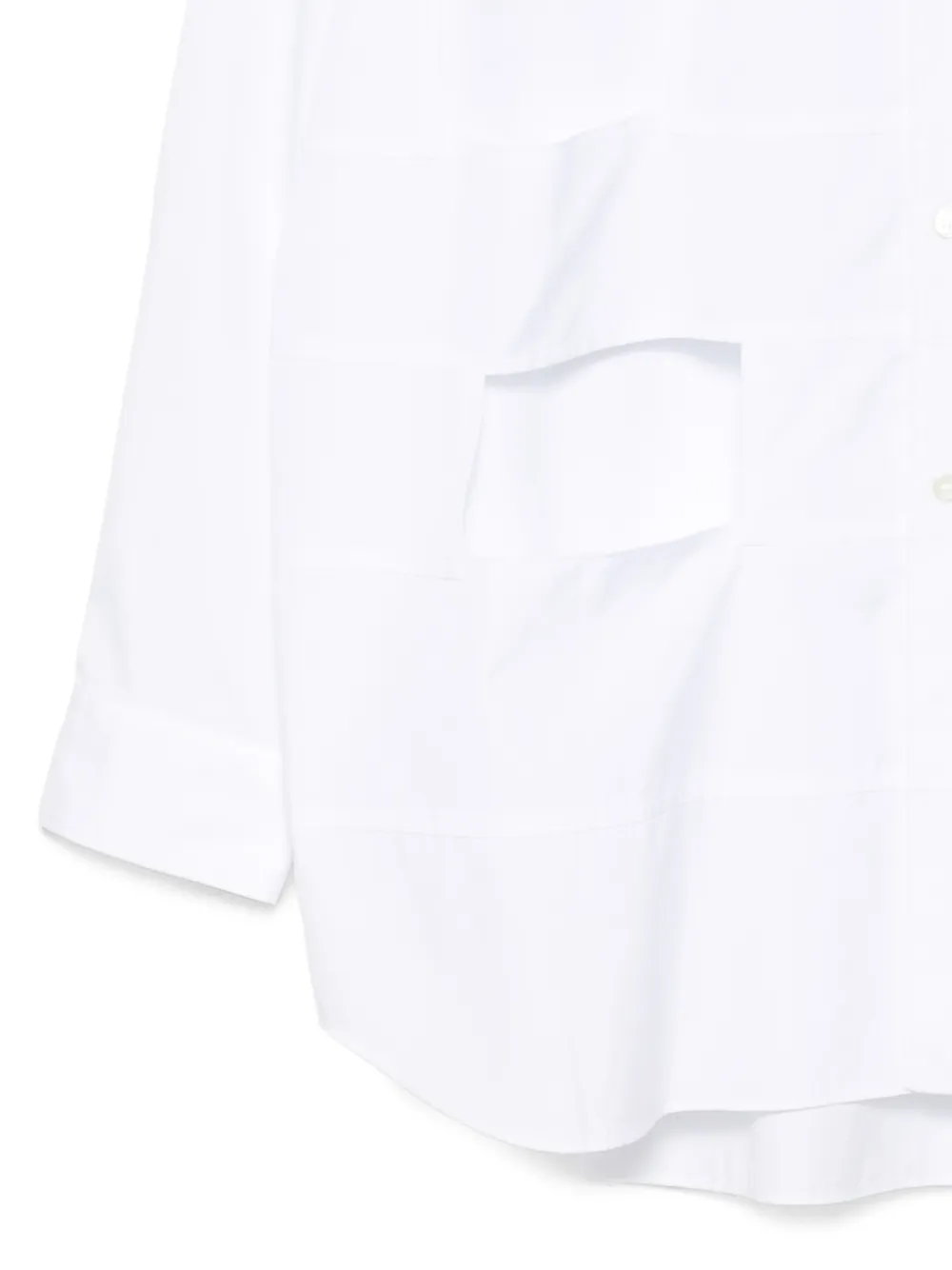 Comme des Garçons Homme Plus Uitgesneden overhemd Wit