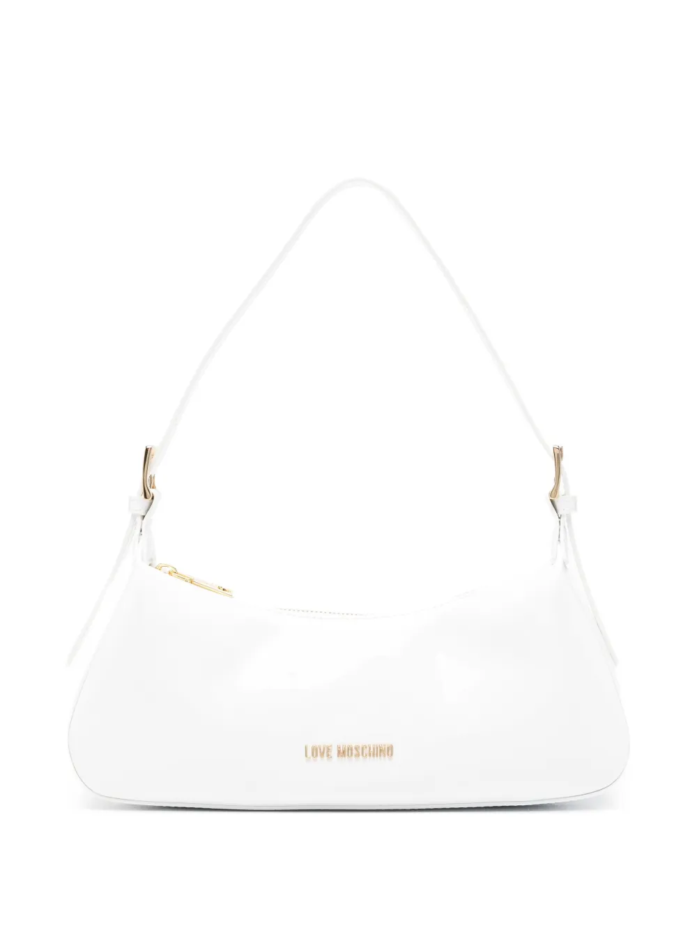 Love Moschino Borsa a spalla con zip - Bianco