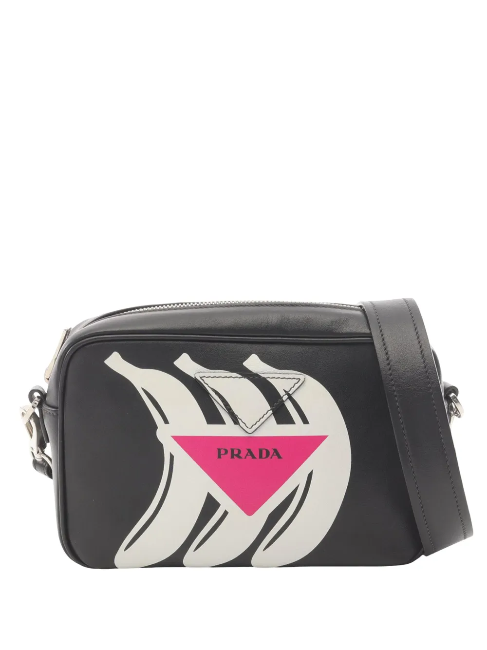 Prada Pre-Owned 2010-2026 City Calf Banana Camera Bag crossbody bag - Nero