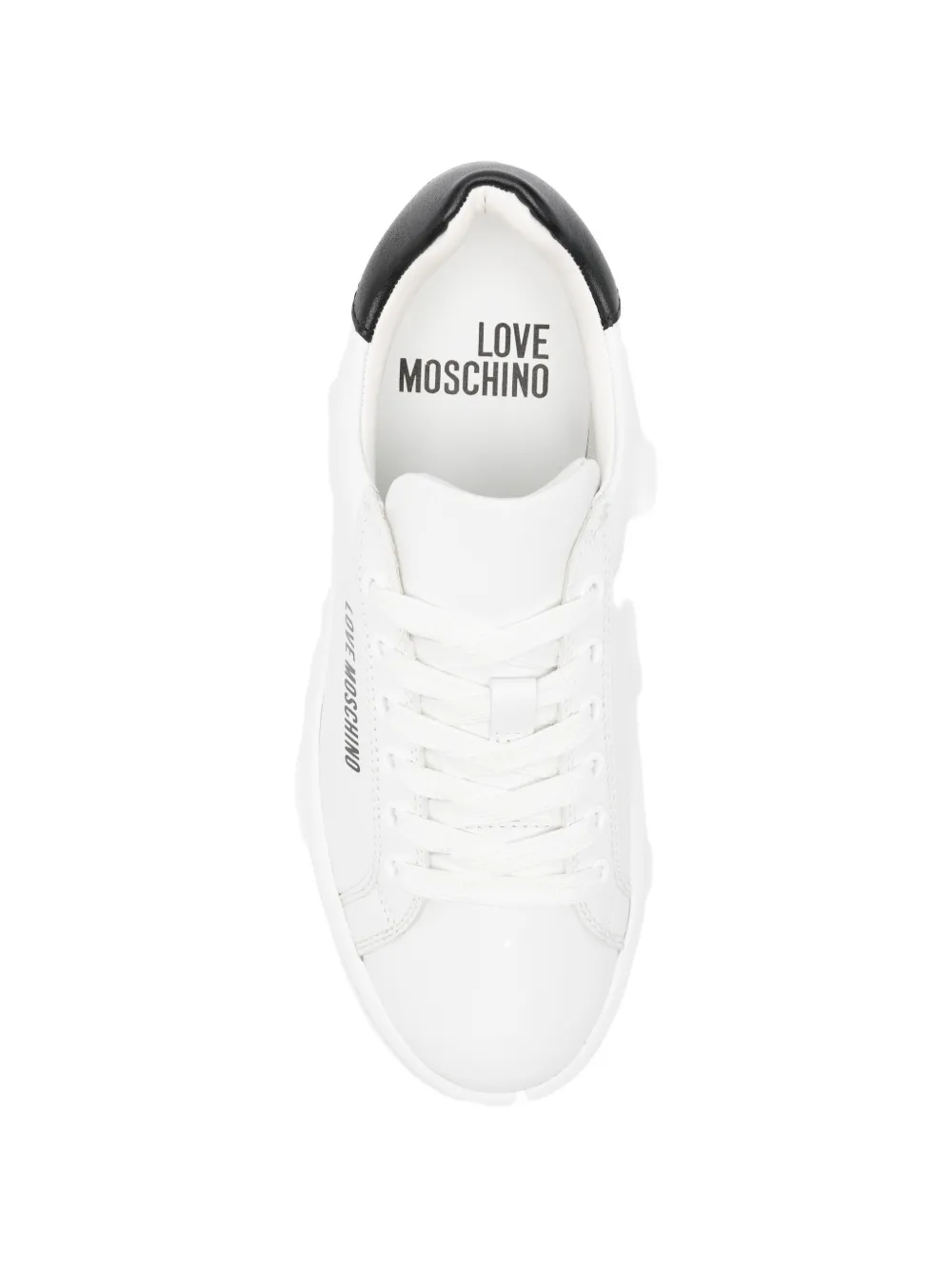 Love Moschino Sneakers met logo Wit