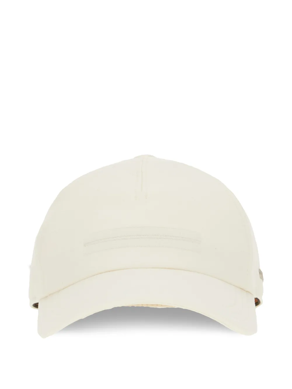 Zegna logo-embroidered baseball cap - Toni neutri