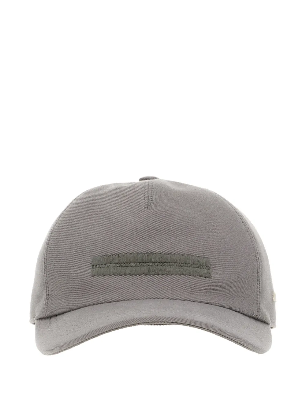 Zegna 로고 자수 베이스볼 캡 모자 | 그레이 | Image 1