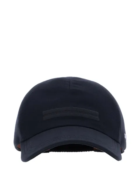 Zegna logo patch cap