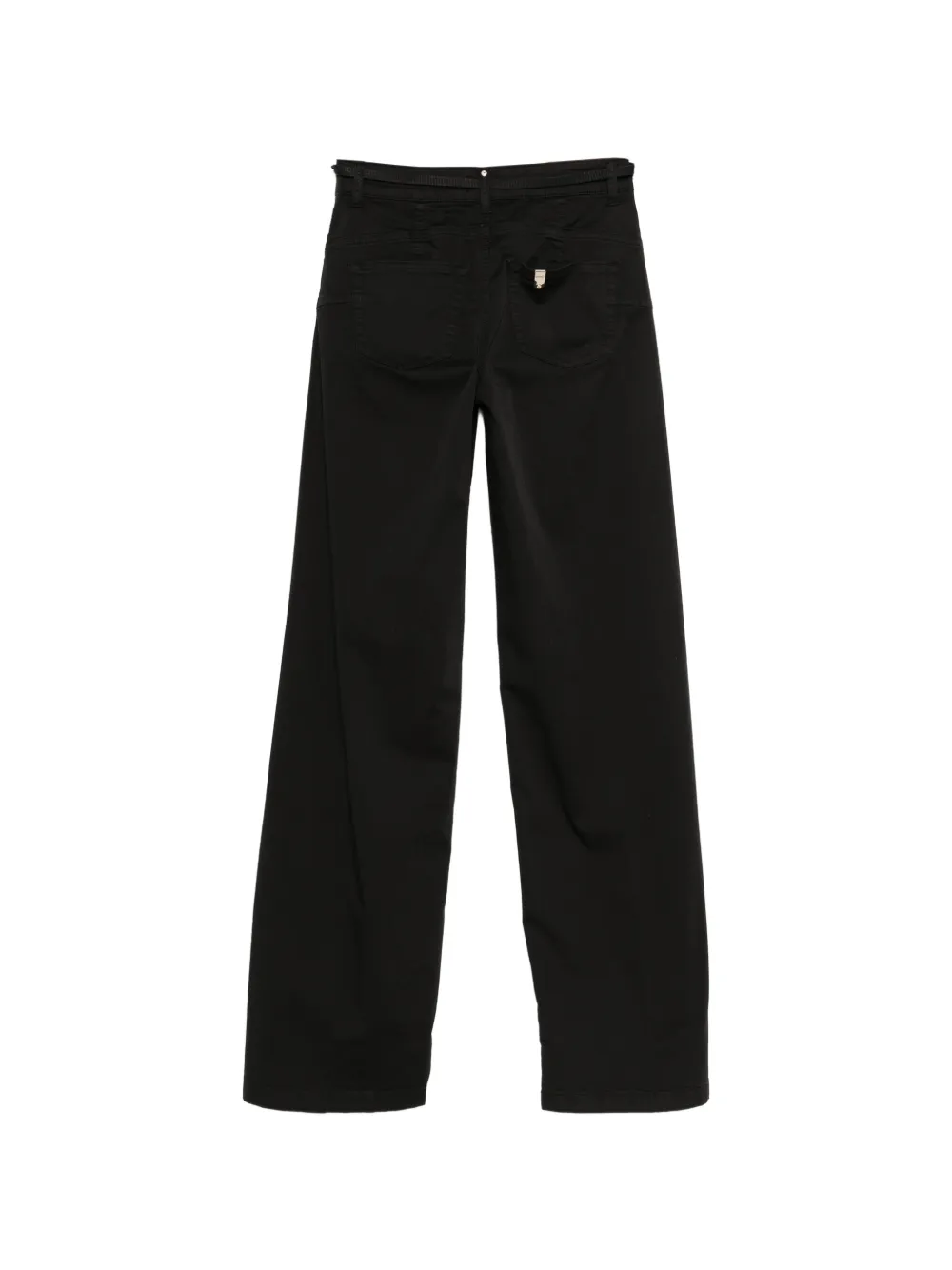 LIU JO Broek met ceintuur Zwart