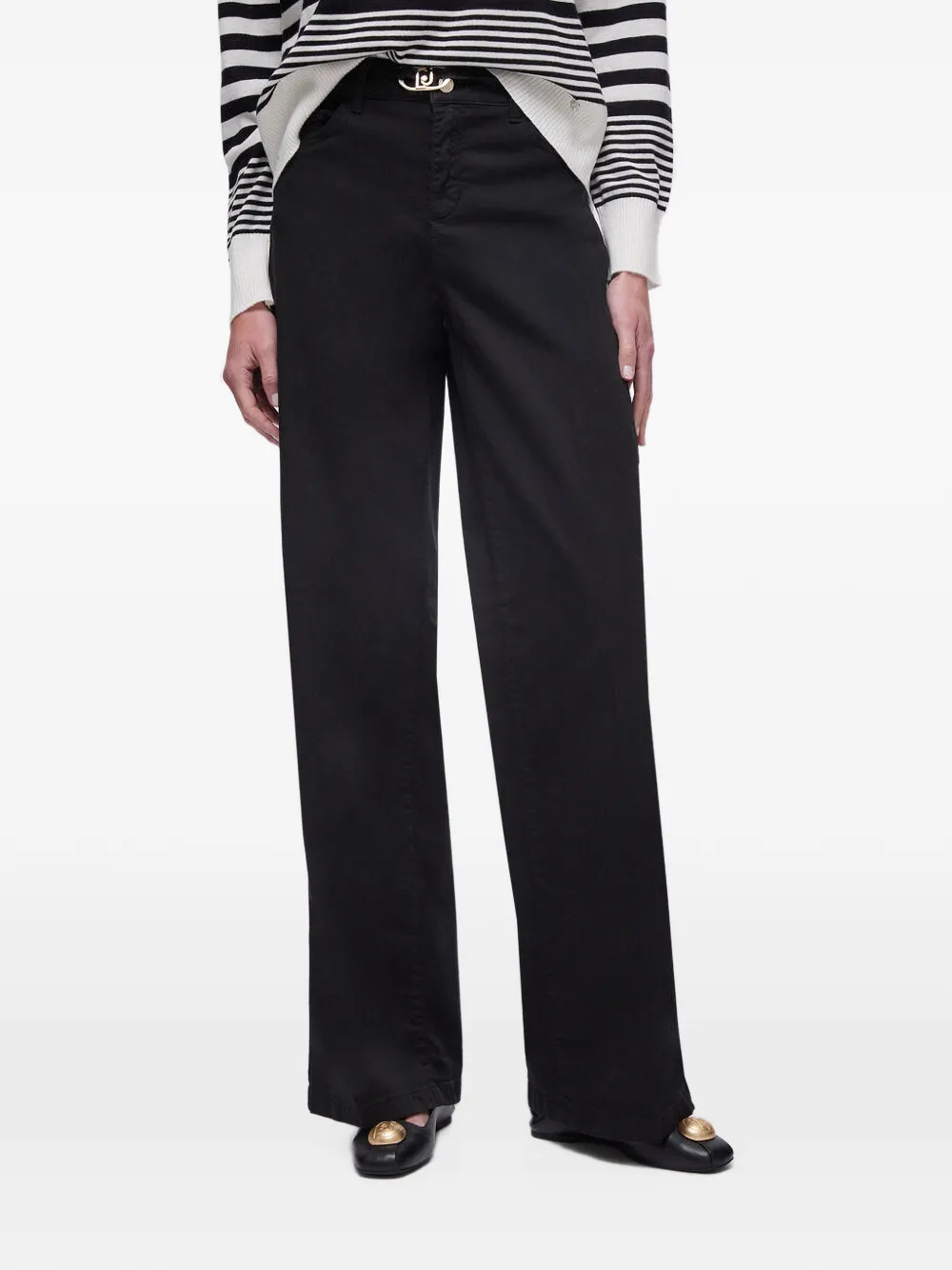LIU JO belted trousers - Nero