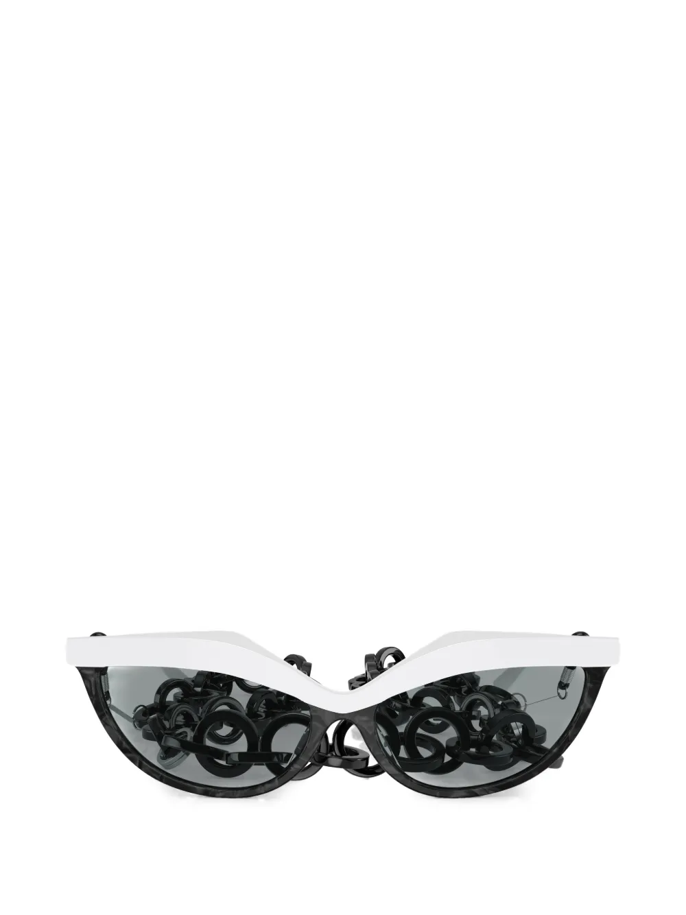 Luxottica Eyewear chain sunglasses - Bianco