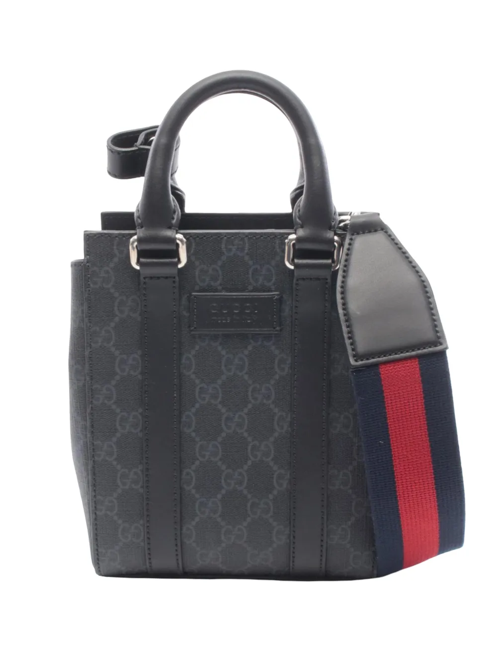 Gucci Pre-Owned 2016-2026 Mini GG Supreme Web satchel - Grigio