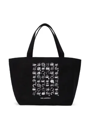 Karl Lagerfeld K/Heart Reversible Tote Bag | Black | FARFETCH