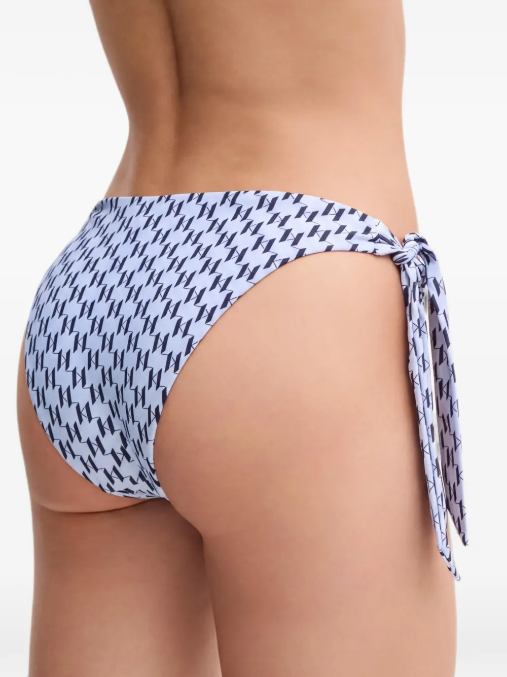 Karl Lagerfeld Bikinislip met monogramprint Blauw