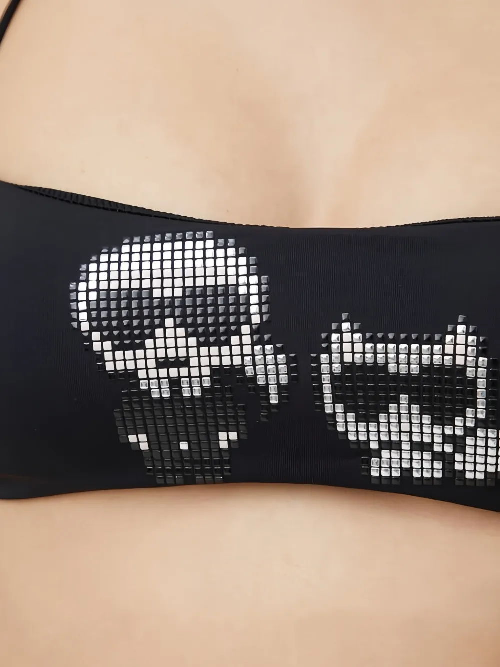 Karl Lagerfeld Verfraaide bikinitop Zwart