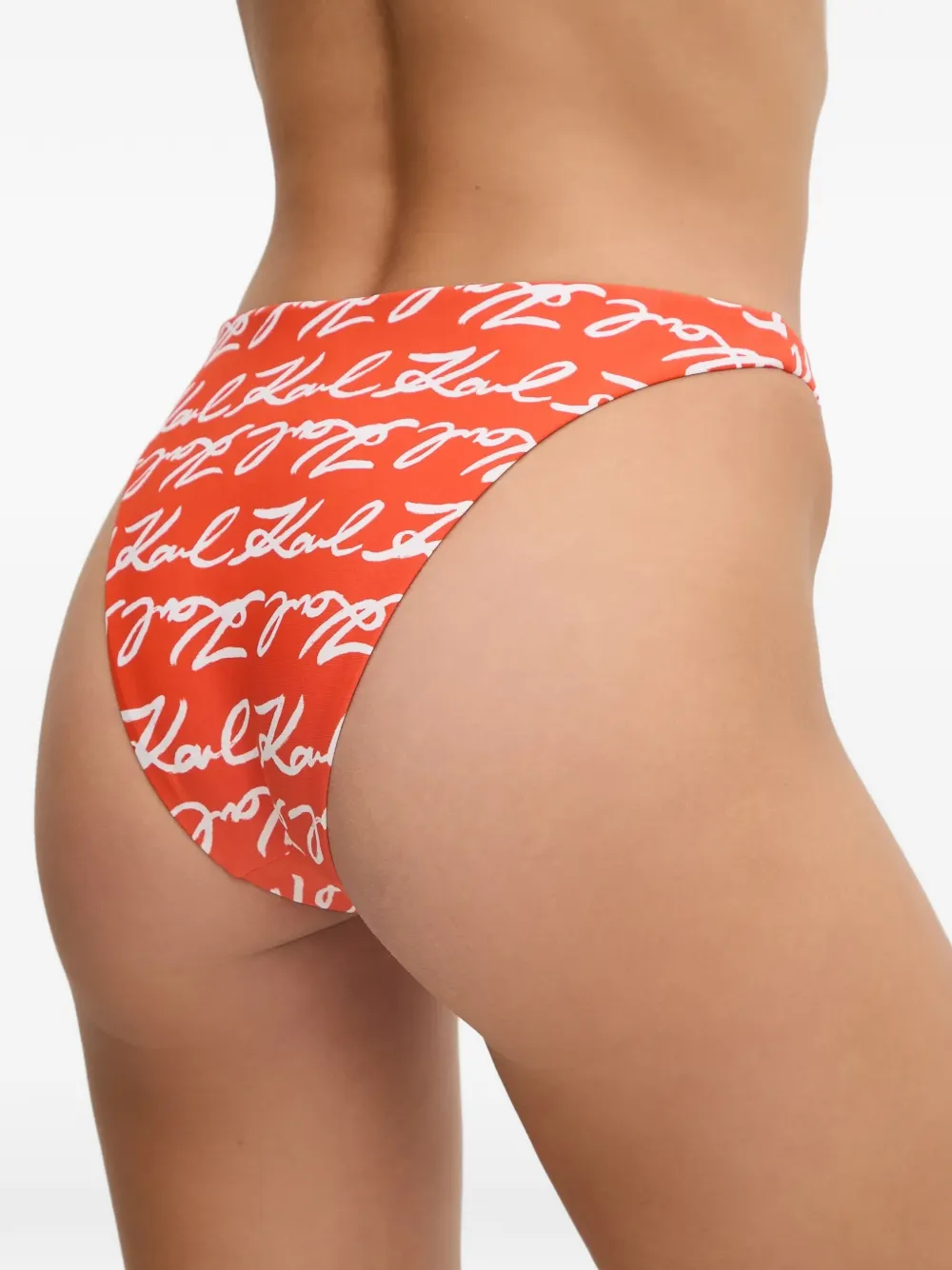 Karl Lagerfeld Bikinislip met print Oranje