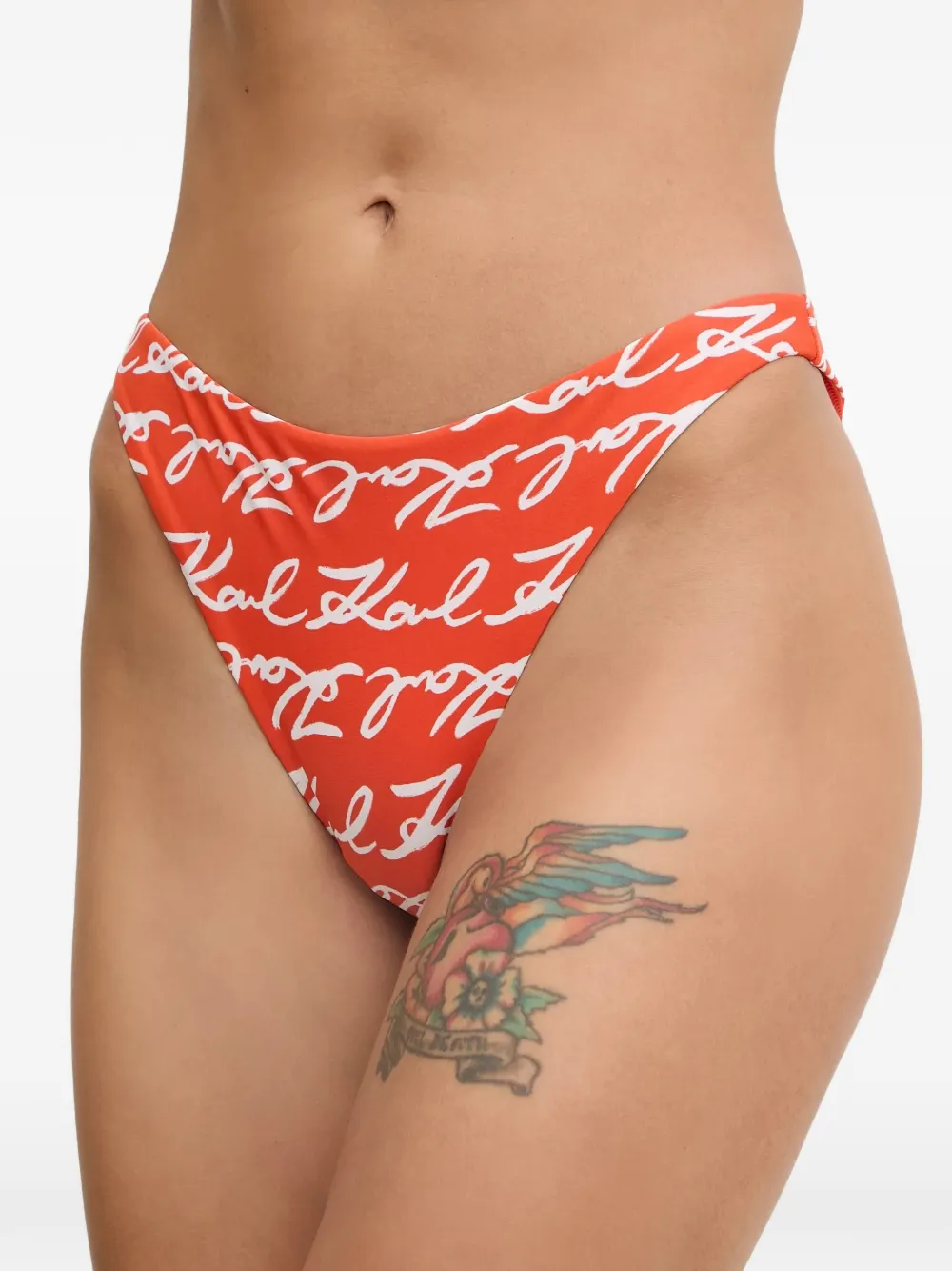 Karl Lagerfeld Bikinislip met print Oranje