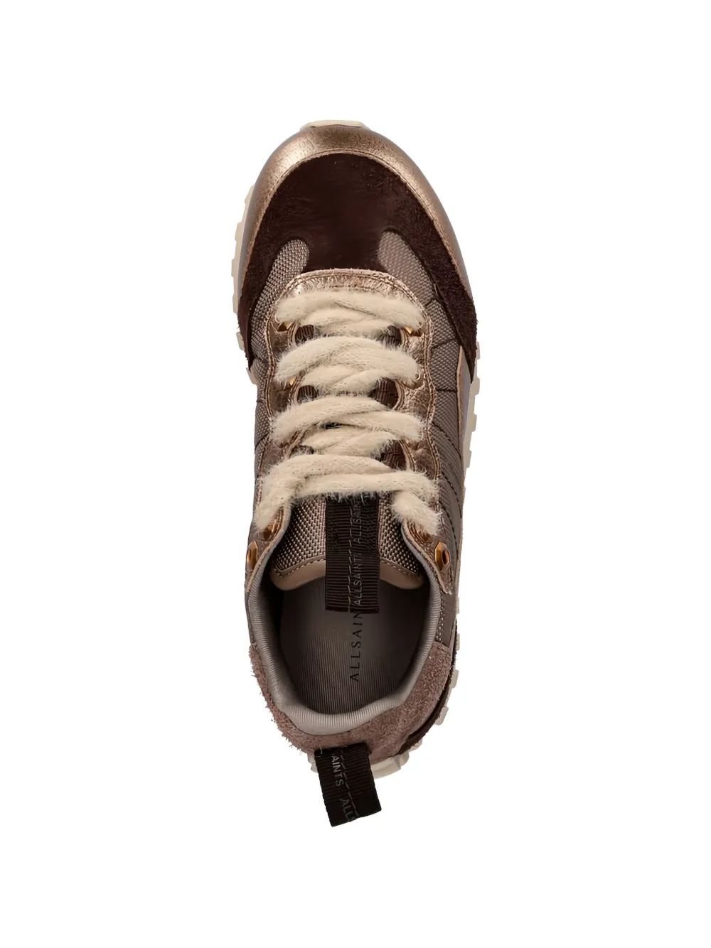 AllSaints Nevis lace-up sneakers Bruin